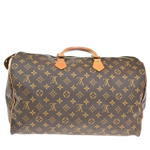 LOUIS VUITTON Speedy 40 Travel Hand Bag Monogram Leather Brown - Picture 3 of 14